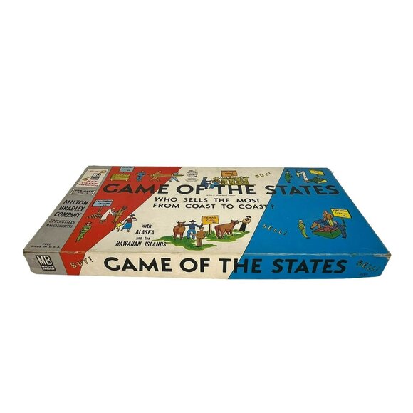 Vintage 1954 Game of the States Board Game Milton Bradley - Picture 4 of 10